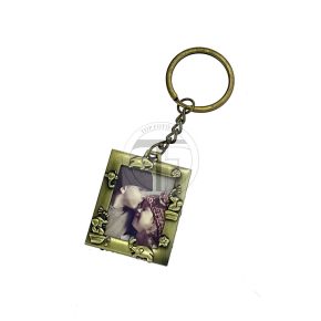 Fényképes fém kulcstartó
