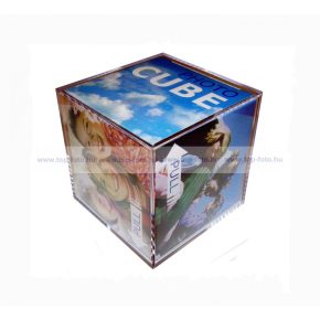 Műanyag fotókocka 6,5x6,5 cm