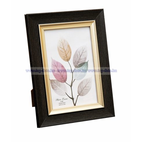 Fa hatású műanyag képkeret 15x20 cm