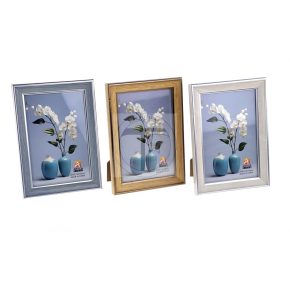 Bilderrahmen aus Kunststoff in Holzoptik, 10 x 15 cm