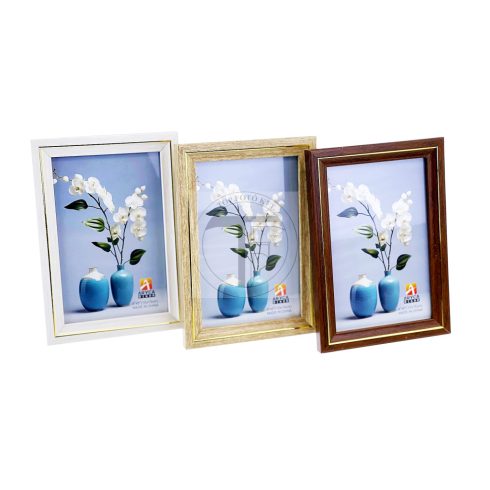 Fa hatású műanyag képkeret 10x15 cm