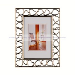 Sárgaréz fém képkeret 13x18 cm