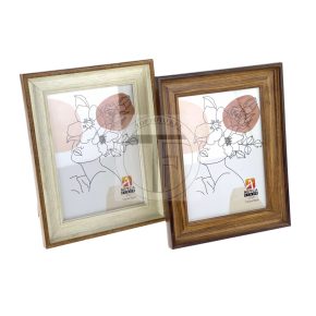 Fa hatású műanyag képkeret 10x15 cm