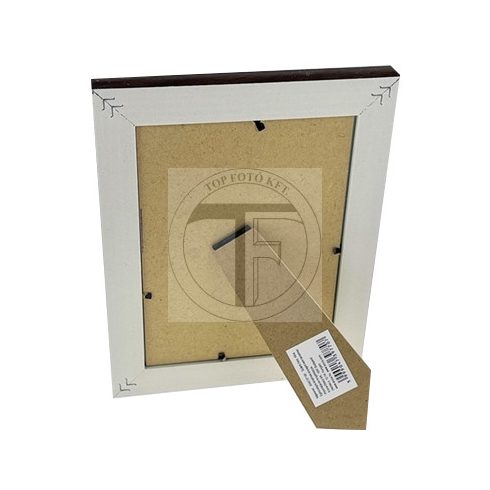 Fa hatású műanyag képkeret 10x15 cm