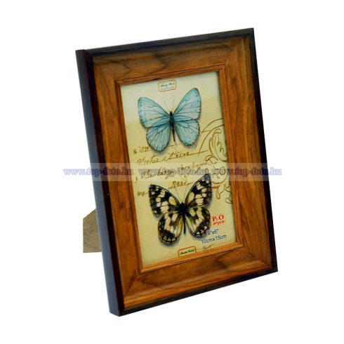 Fa hatású műanyag képkeret 30x40 cm