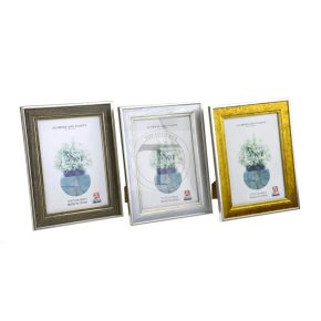 Bilderrahmen aus Kunststoff in Holzoptik, 10x15 cm