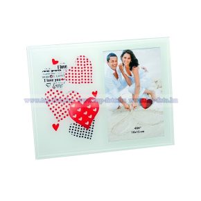 Színes üveg képkeret 10x15 cm