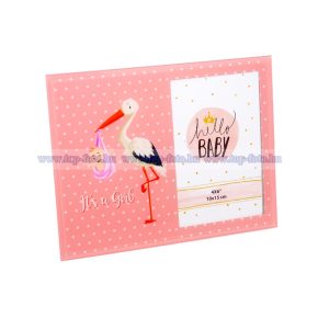 Színes baby üveg képkeret 10x15 cm