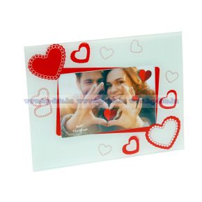 Színes üveg képkeret 10x15 cm