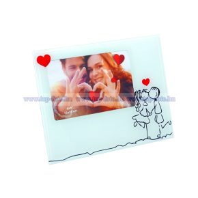 Színes üveg képkeret 10x15 cm