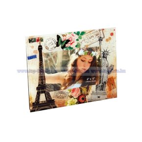 Színes üveg képkeret 10x15 cm