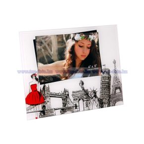 Színes üveg képkeret 10x15 cm