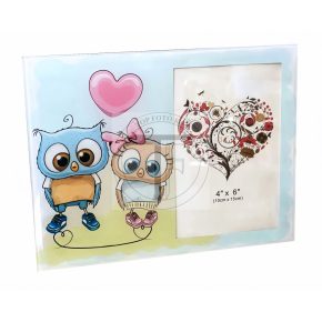 Színes üveg képkeret 10x15 cm