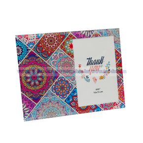 Színes üveg képkeret 10x15 cm