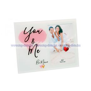 Színes üveg képkeret 10x15 cm