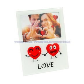 Színes üveg képkeret 10x15 cm