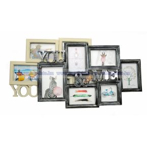 Műanyag osztott képkeret  