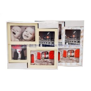 Műanyag montázs képkeret 29x27 cm