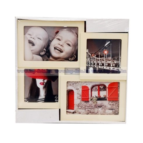 Műanyag montázs képkeret 29x27 cm