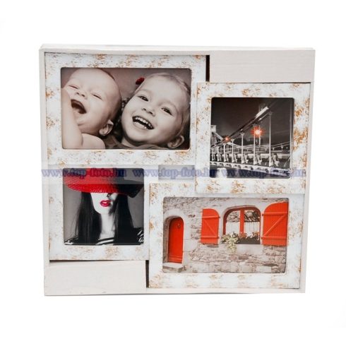 Műanyag montázs képkeret 29x27 cm