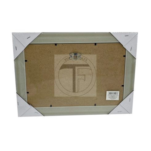 Bilderrahmen aus Kunststoff in Holzoptik mit Passepartout 2/10x15 cm (27x37x2cm)