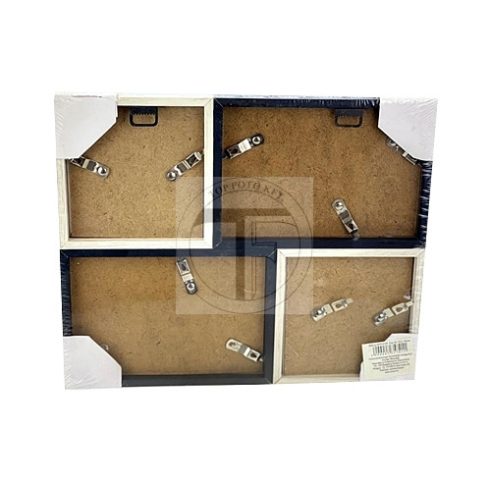 Bilderrahmen aus Holz für die Wand, geeignet für Fotos im Format 2/10x15cm und 2/10x10cm