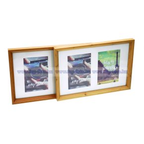 Fa képkeret paszpartuval 22x32 cm