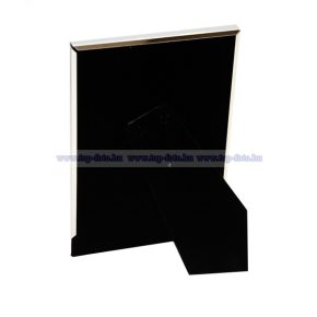   Matt ezüst fém képkeret szívecskés króm díszítéssel 13x18 cm