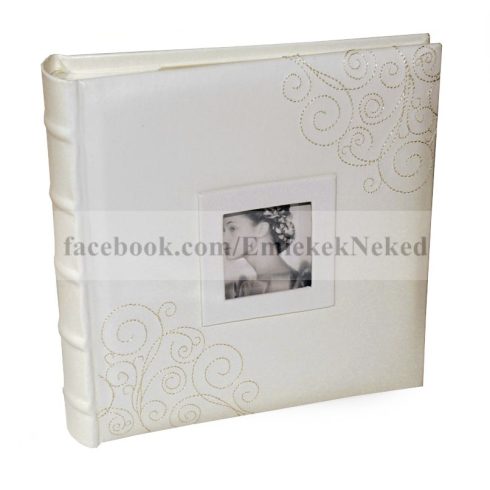 Bőrhatású bedugós esküvői fotóalbum 10x15 cm/200 db