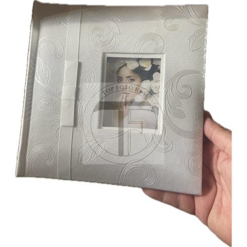 Bőrhatású bedugós (zsebes), melléírhatós fotóalbum 10x15 cm/200 db