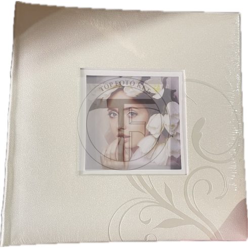 Bőrhatású bedugós (zsebes), melléírhatós fotóalbum 10x15 cm/200 db