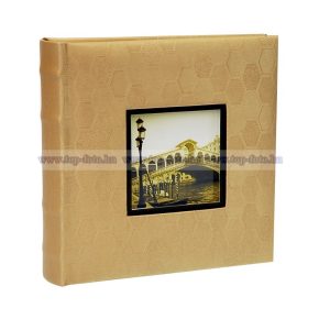   Bőrhatású bedugós (zsebes), melléírhatós fotóalbum 10x15 cm/200 db