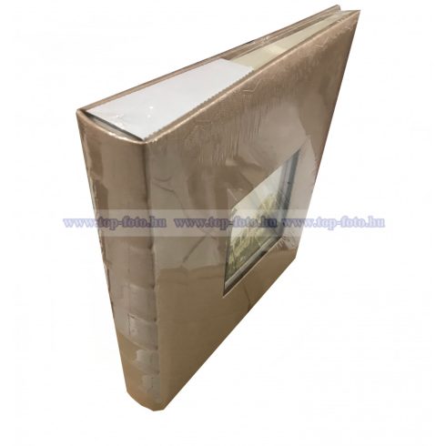 Bőrhatású bedugós (zsebes), melléírhatós fotóalbum 10x15 cm/200 db