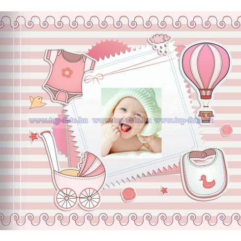 Baby bedugós (zsebes), melléírhatós fotóalbum  10x15 cm/200 db
