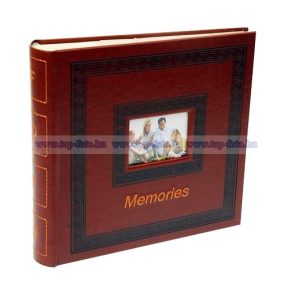   Bőrhatású bedugós fotóalbum melléírhatós 10x15 cm/200 db