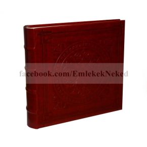   Bőrhatású bedugós fotóalbum melléírhatós 10x15 cm/200 db