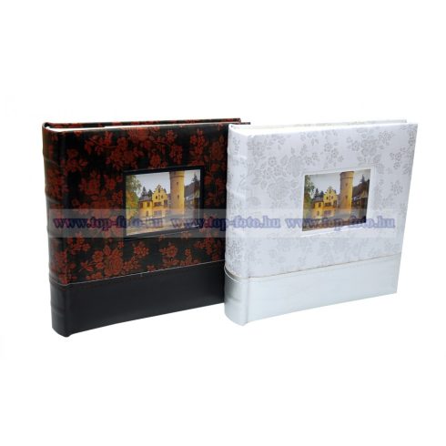 Bőrhatású bedugós melléírhatós fotóalbum 10x15 cm/200 db
