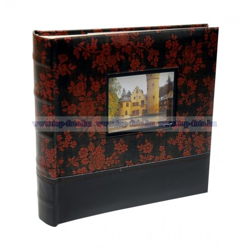Bőrhatású bedugós melléírhatós fotóalbum 10x15 cm/200 db