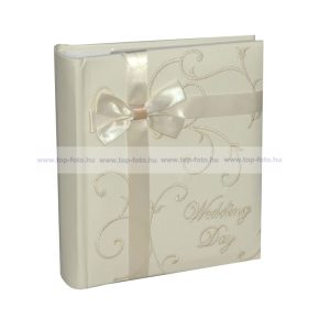   Bőrhatású bedugós (zsebes), esküvői fotóalbum 10x15 cm/50 db