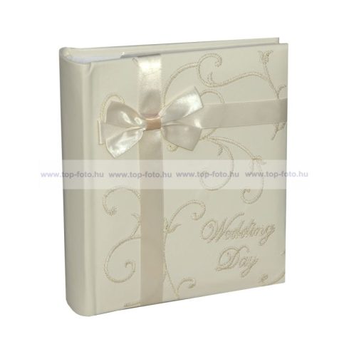 Bőrhatású bedugós (zsebes), esküvői fotóalbum 10x15 cm/50 db