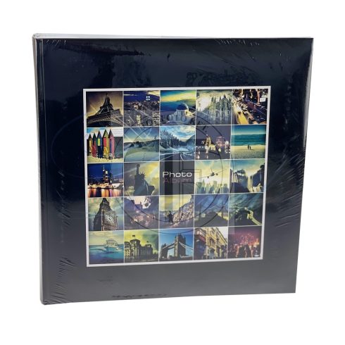 Hagyományos, beragasztós (fotósarkos) fotóalbum 29x29 cm 60 oldal