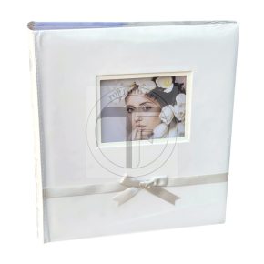   Bőrhatású hagyományos, beragasztós (fotósarkos) fotóalbum 29x32 cm 60 oldal