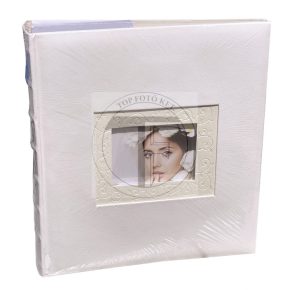   Bőrhatású hagyományos, beragasztós (fotósarkos) fotóalbum 29x32 cm 60 oldal