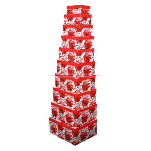 Karácsonyi ajándékdoboz szett 10 db/ szett