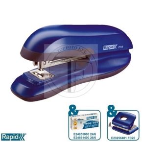   Tűzőgép, 24/6, 30 lap, RAPID "F16 Fashion", vízkék