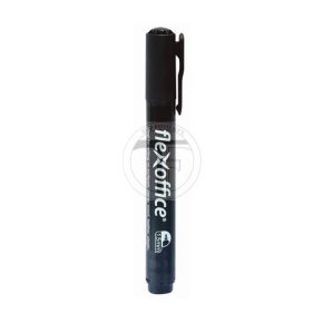   Alkoholos marker, 1,5 mm, kúpos, FLEXOFFICE "PM03", fekete