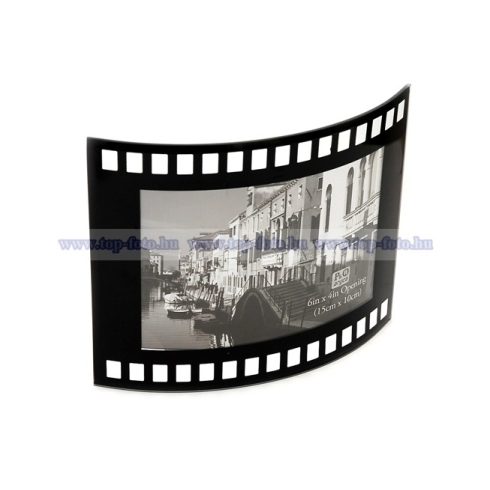 Fekvő hajlított üveg képkeret 10x15 cm  "film"