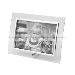 Fekvő hajlított üveg képkeret 13x18 cm