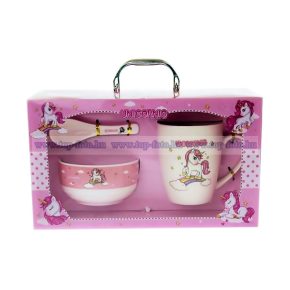 Unikornis kerámia reggeliző szett