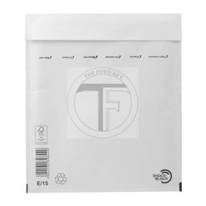   Légpárnás tasak, 240x275 mm külméret, 220x265 mm belméret, VICTORIA, "E/15", fehér